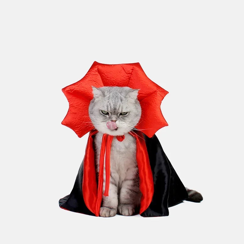 New Funny Pet Dog Halloween Costume Dog Cat Costumes for Small Dogs Cosplay Vampire Cloak Dog Cat Clothes Cloak Pet Supplies