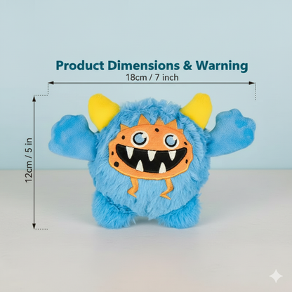 Spooky Squeak Ball – Interactive Plush Dog Toy