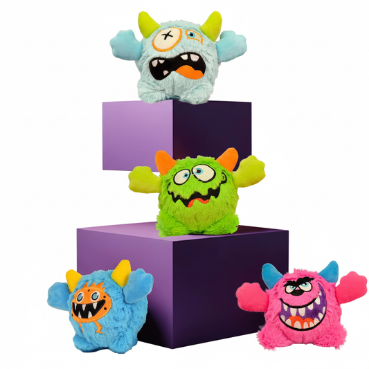 Spooky Squeak Ball – Interactive Plush Dog Toy