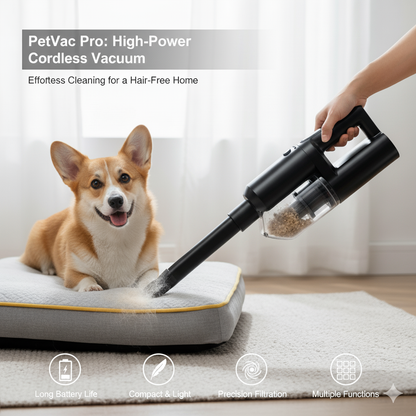 Mini Cordless Vacuum – Handheld Cleaner for Car & Home