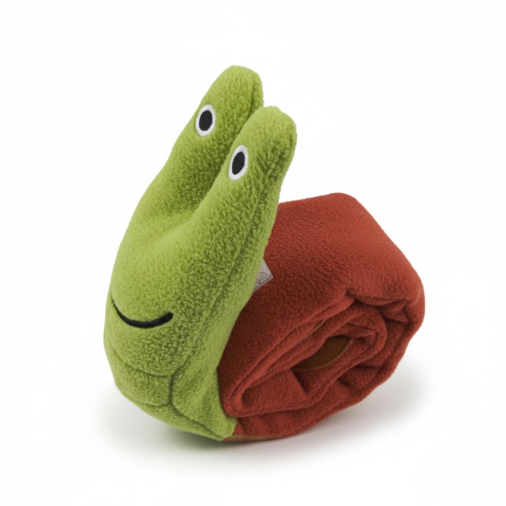 Interactive Snail Toy – Squeaky, Indestructible Plush