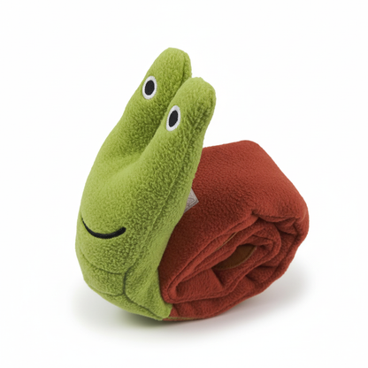 Interactive Snail Toy – Squeaky, Indestructible Plush
