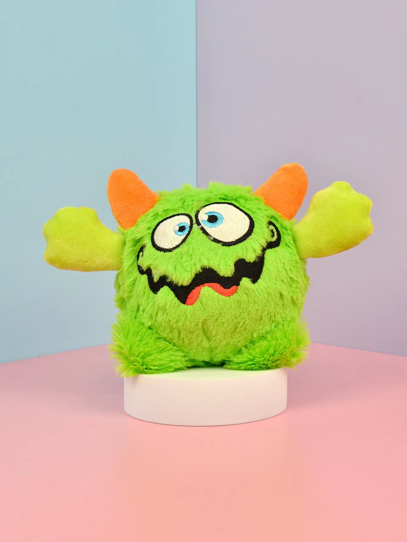1 Pcs Active Moving Dog Plush Squeaky Small Balls Enjoying Dog Interactive Toys 2-In-1 Designer Pet Gift for Halloween