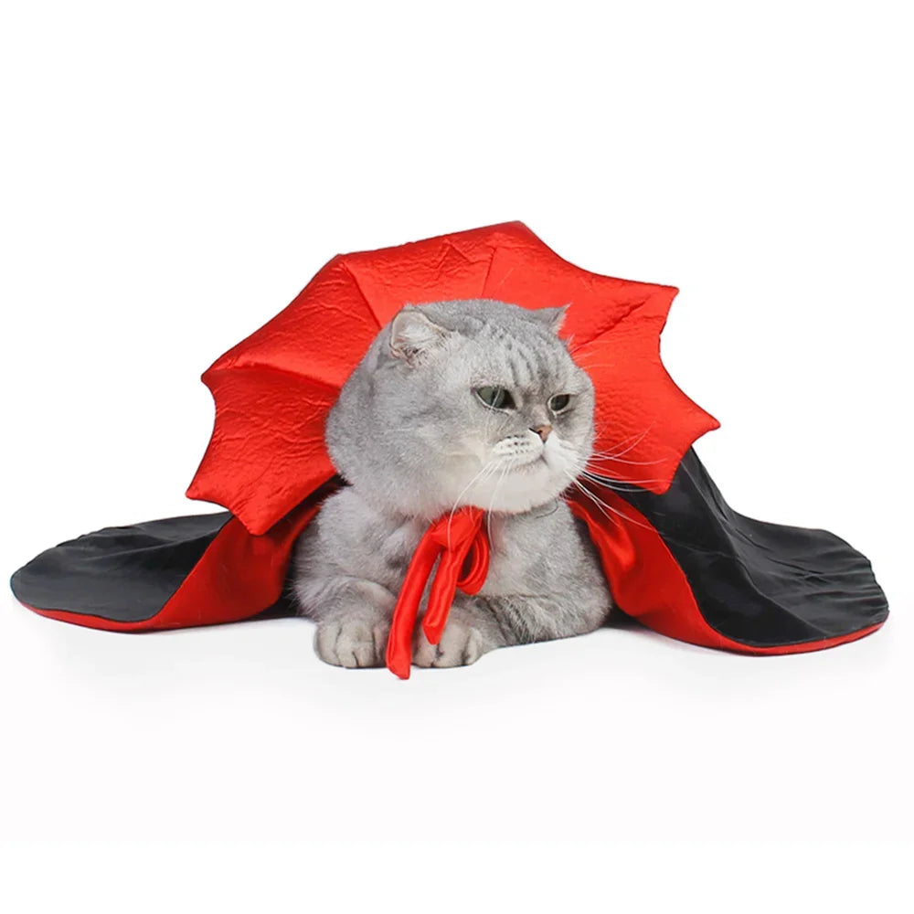 New Funny Pet Dog Halloween Costume Dog Cat Costumes for Small Dogs Cosplay Vampire Cloak Dog Cat Clothes Cloak Pet Supplies