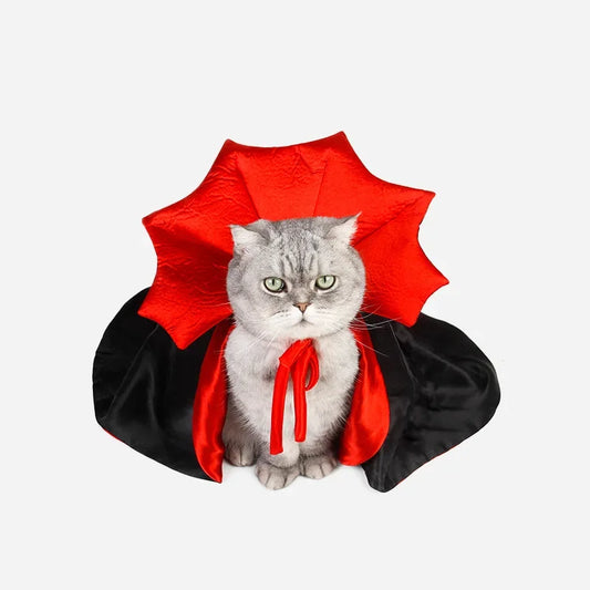 New Funny Pet Dog Halloween Costume Dog Cat Costumes for Small Dogs Cosplay Vampire Cloak Dog Cat Clothes Cloak Pet Supplies
